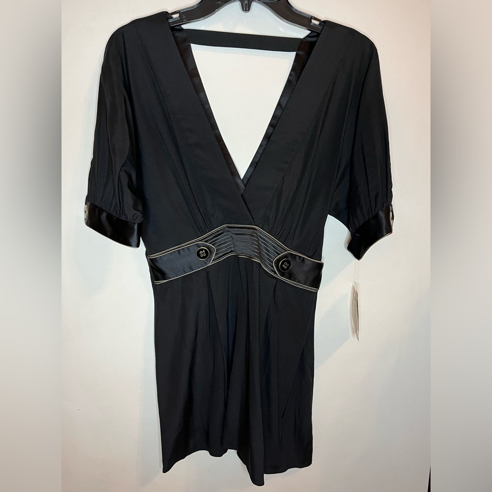 Hale Bob Short Sleeve Silk Top, NWT S